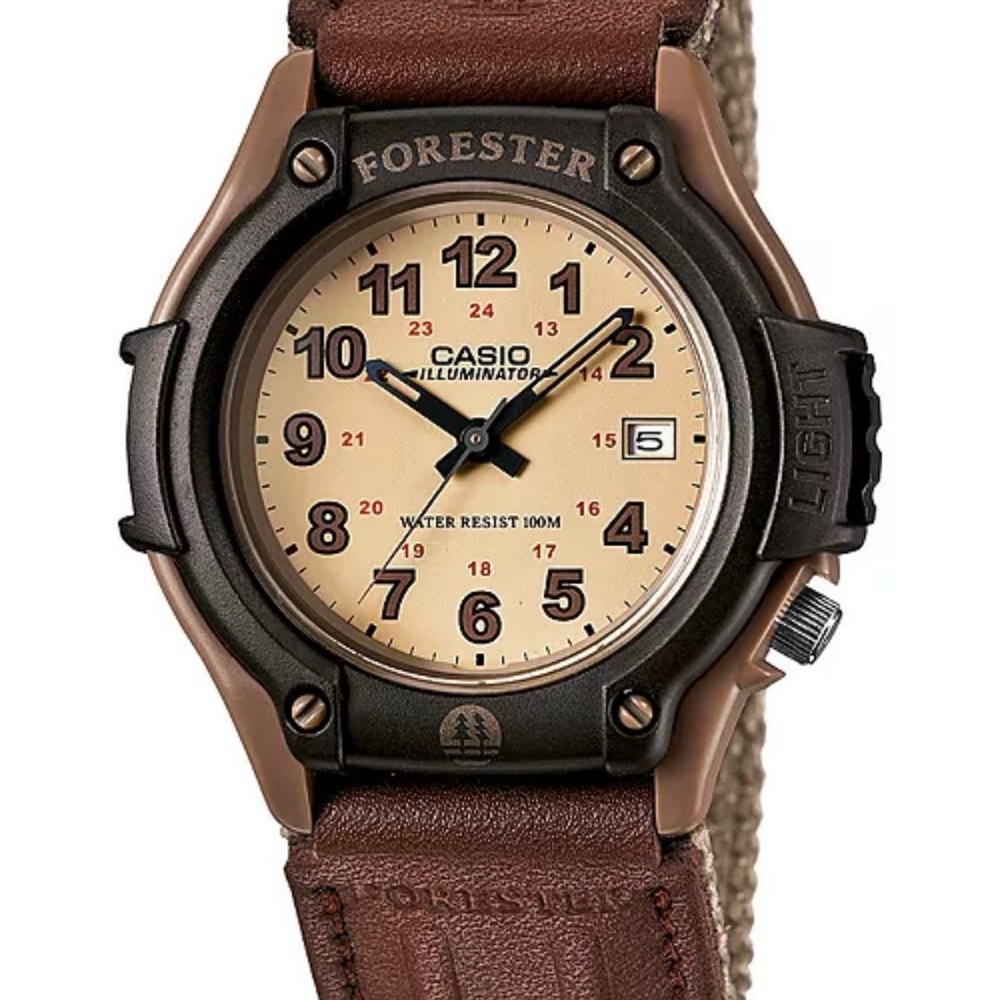 Casio
Men's Forester Tan Nylon Strap Watch 41mm